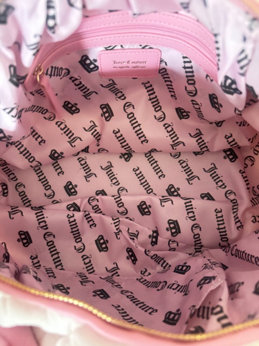 NWT JUICY COUTURE JUICY TALE BOWLERS SHOULDER BAG POWDER BLUSH PINK - Picture 6 of 6